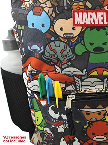 Marvel Kawaii Avengers Boys Girls 16" School Backpack (One Size, Charcoal Grey)