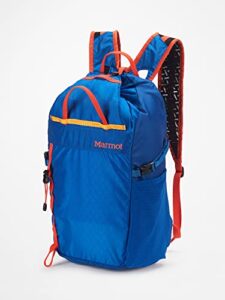marmot kompressor pack | ultralight hydration backpack for hiking & climbing | daypack with exterior zippered pockets | travel backpack stuffs into internal pocket | holds 18 liters