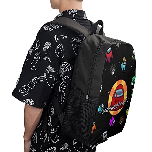 Game Backpack with Side Pockets Multifunction Laptop Bag Unique Book Bag Durable Travel Bag for Boy Girl Teen Adult