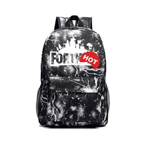 unisex children backpack travel 3d prints casual sports school bag boy and girl backpacks black, one size