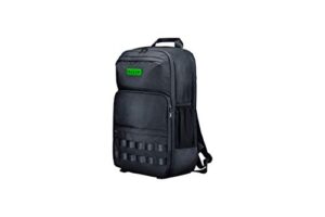 razer concourse pro 18″ backpack: tear resistant bottom – front utility flap for greater accessibility – scratch-proof interior – padded mesh weave straps – fits up to 18 inch laptops – black