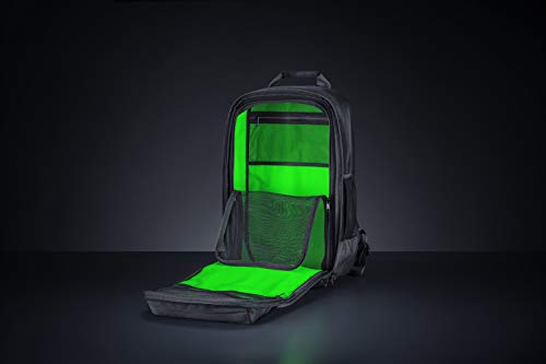 Razer Concourse Pro 18" Backpack: Tear Resistant Bottom - Front Utility Flap for Greater Accessibility - Scratch-Proof Interior - Padded Mesh Weave Straps - Fits Up to 18 inch Laptops - Black