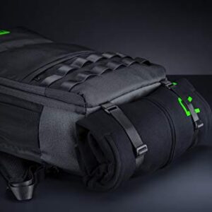 Razer Concourse Pro 18" Backpack: Tear Resistant Bottom - Front Utility Flap for Greater Accessibility - Scratch-Proof Interior - Padded Mesh Weave Straps - Fits Up to 18 inch Laptops - Black