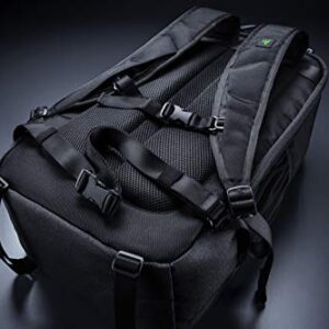 Razer Concourse Pro 18" Backpack: Tear Resistant Bottom - Front Utility Flap for Greater Accessibility - Scratch-Proof Interior - Padded Mesh Weave Straps - Fits Up to 18 inch Laptops - Black