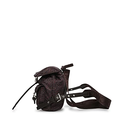Steve Madden ROLO-L Nylon Mini Backpack, Coffee