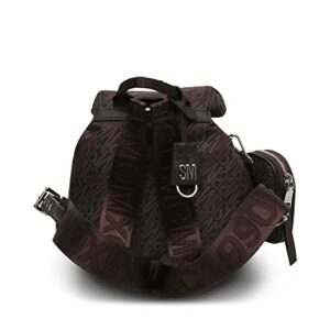 Steve Madden ROLO-L Nylon Mini Backpack, Coffee