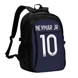 paris psg #10 neymar 2021 adult youth backpacks student bag laptop bag bookbag usb backpack for daily