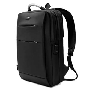 oakisma travel laptop backpack for men women business school backpacks with usb charging port and 14 inch-17.5 inch computer college student gift(black)