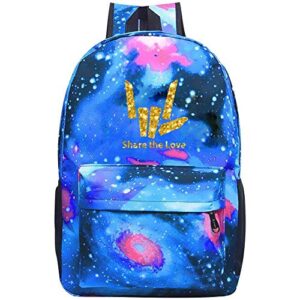 starry universe share the love_stephen waterproof backpack for boy girl school bag backpack daypacks for kids youth blue