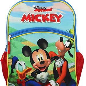 Mickey Mouse and Friends Boys Girls 16 Inch School Backpack (Blue, One Size)