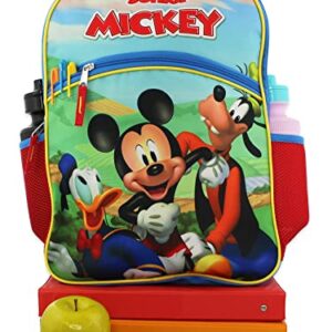 Mickey Mouse and Friends Boys Girls 16 Inch School Backpack (Blue, One Size)