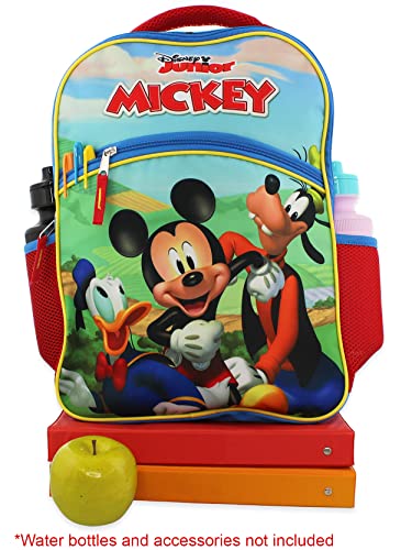 Mickey Mouse and Friends Boys Girls 16 Inch School Backpack (Blue, One Size)