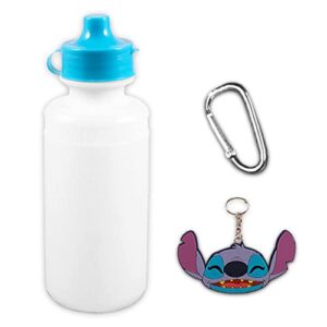 Walt Disney Studio Disney Lilo and Stitch Backpack Lunch Set - Bundle with Lilo Backpack, Lunch Bag, and Water Bottle Plus Stickers and More (Lilo and Stitch School Supplies)