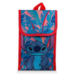 Walt Disney Studio Disney Lilo and Stitch Backpack Lunch Set - Bundle with Lilo Backpack, Lunch Bag, and Water Bottle Plus Stickers and More (Lilo and Stitch School Supplies)