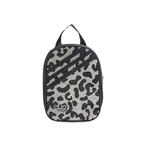 adidas Originals Women's Premium Mini Backpack (One Size, Black/Silver Metallic)