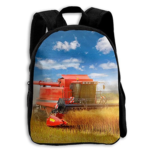 SARA NELL Kids School Backpack Tractor Boys Girls Bag