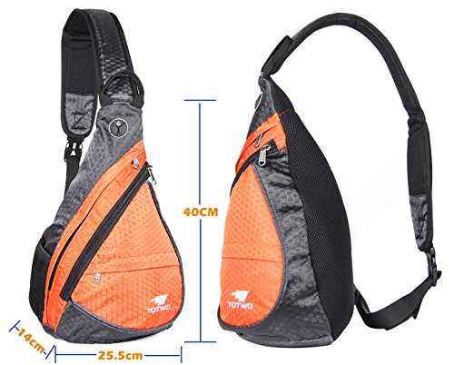 YHLCSQ Anti Theft Sling Bag - Small Chest Shoulder Crossbody Backpack for Men & Women Orange