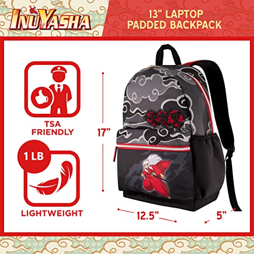 Concept One InuYasha 13 Inch Sleeve Laptop Backpack, Padded Computer Bag for Commute or Travel, Multi