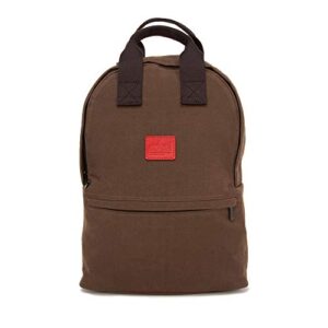 Manhattan Portage WAXED NYLON GOVERNORS BACKPACK, Dark Brown