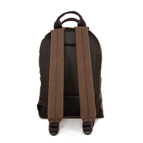 Manhattan Portage WAXED NYLON GOVERNORS BACKPACK, Dark Brown