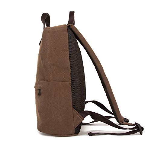 Manhattan Portage WAXED NYLON GOVERNORS BACKPACK, Dark Brown