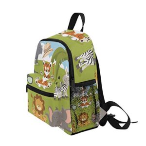 Kids Backpack Woodland Animals Preschool Bag for Toddler Boy Girls Schoolbag