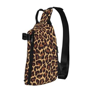 cool cheetah leopard sling bag crossbody backpack shoulder chest daypack lightweight for men women travel hiking