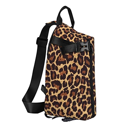 Cool Cheetah Leopard Sling Bag Crossbody Backpack Shoulder Chest Daypack Lightweight for Men Women Travel Hiking