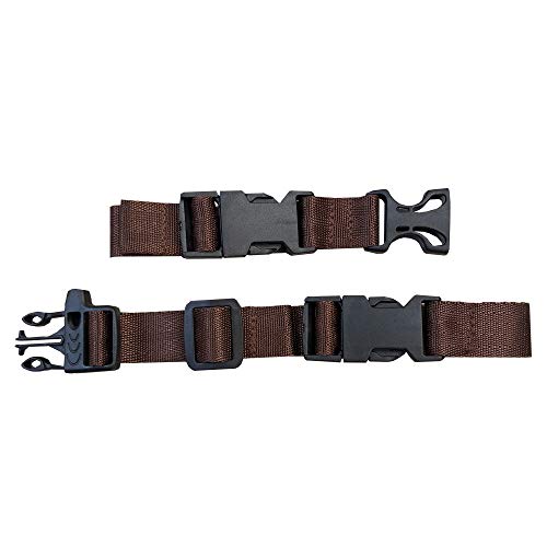 HDHYK Backpack Chest Strap- Nylon - Adjustable Universal (Brown)