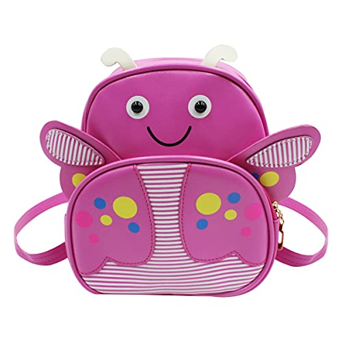 Pamayaneen Cute Bee Backpack Purse for Little Girl Mini Backpack 3D Cartoon Small Leather Daypack for Baby Girl Boy 1-5 Years