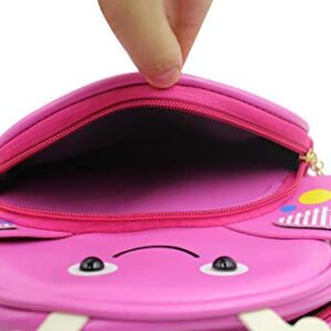 Pamayaneen Cute Bee Backpack Purse for Little Girl Mini Backpack 3D Cartoon Small Leather Daypack for Baby Girl Boy 1-5 Years