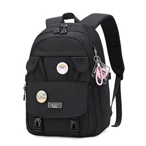 kids cute bunny casual backpack girls elementary and middle school bag teenage travel bag waterproof book bag