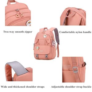 Kids Cute Bunny Casual Backpack Girls Elementary and Middle School Bag Teenage Travel Bag Waterproof Book Bag