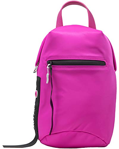 Sling Bag Shoulder Crossbody Backpack Purse, Neon Pink