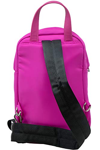 Sling Bag Shoulder Crossbody Backpack Purse, Neon Pink