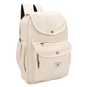suman handicraft himalyan hemp laptop bag backpack/ traveller bag, a great product- off white
