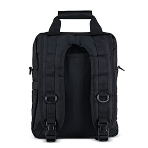 TORCH EDC Gear Commuter Backpack Urban Cycling MOLLE Water Resistant Laptop Bag Black