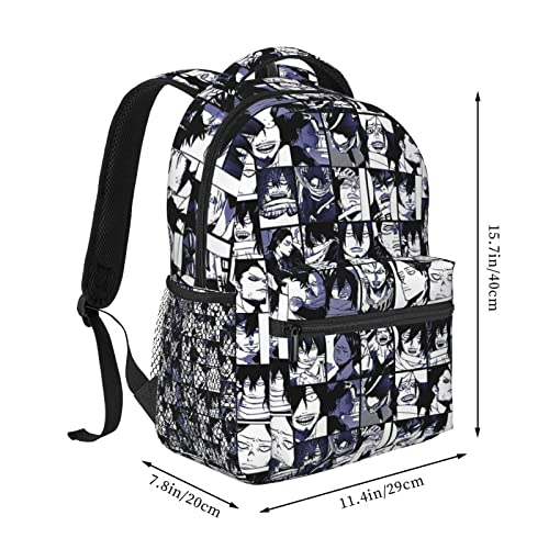 My Comics Hero Cartoon Academia Backpack, Polyester Anime Shoulders Backpacks, Fashion Bag, Custom Day Pack