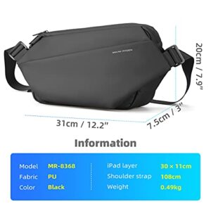 Compact EDC Sling Bag, Minimalist Chest Shoulder Backpack Crossbody Bag for Men and Women, Lightweight Everyday Carry Bag for Travel Work Gym Sport