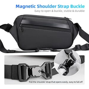 Compact EDC Sling Bag, Minimalist Chest Shoulder Backpack Crossbody Bag for Men and Women, Lightweight Everyday Carry Bag for Travel Work Gym Sport