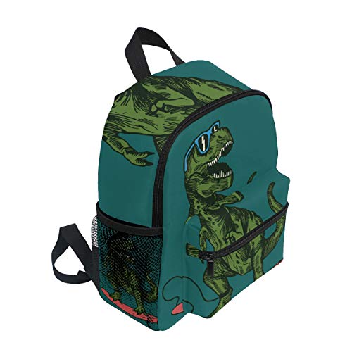 Kids Backpack Skateboard Dinosaur for Toddler Boy Girls Age 3-7