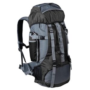 aw outdoor 70l sports hiking camping backpack travel mountaineering shoulder bag rucksack large black
