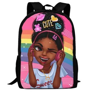 african women backpack black girl magic school bookbag daypack for teens girls durable
