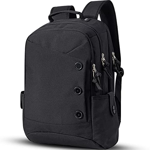 KINGSLONG 15.6 inch Laptop Backpack,College Student Computer Bag Daypack Backpacks School Bag Casual Commute Bag Travel Work For Women Men,Black