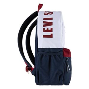 Levi's Kids' Classic Logo Backpack, Navy/White/Red, One Size