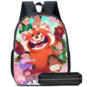 cartoon bookbag for youth, large capacity travel backpack lightweight daypack anime rucksack -7