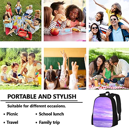 Cartoon Bookbag for Youth, Large Capacity Travel Backpack Lightweight Daypack Anime Rucksack -7