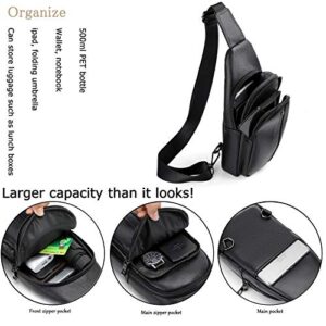 FSD.WG sling Backpack for Men Chest Bag Crossbody Shoulder Bags Travel Bag Purse for Men with Water Resistant