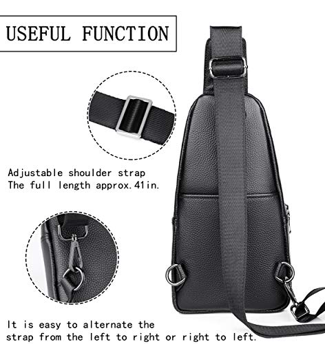 FSD.WG sling Backpack for Men Chest Bag Crossbody Shoulder Bags Travel Bag Purse for Men with Water Resistant