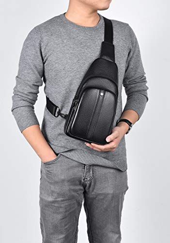 FSD.WG sling Backpack for Men Chest Bag Crossbody Shoulder Bags Travel Bag Purse for Men with Water Resistant